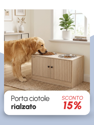 Porta ciotole rialzato