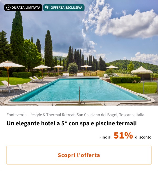 Un elegante hotel a 5* con spa e piscine termali