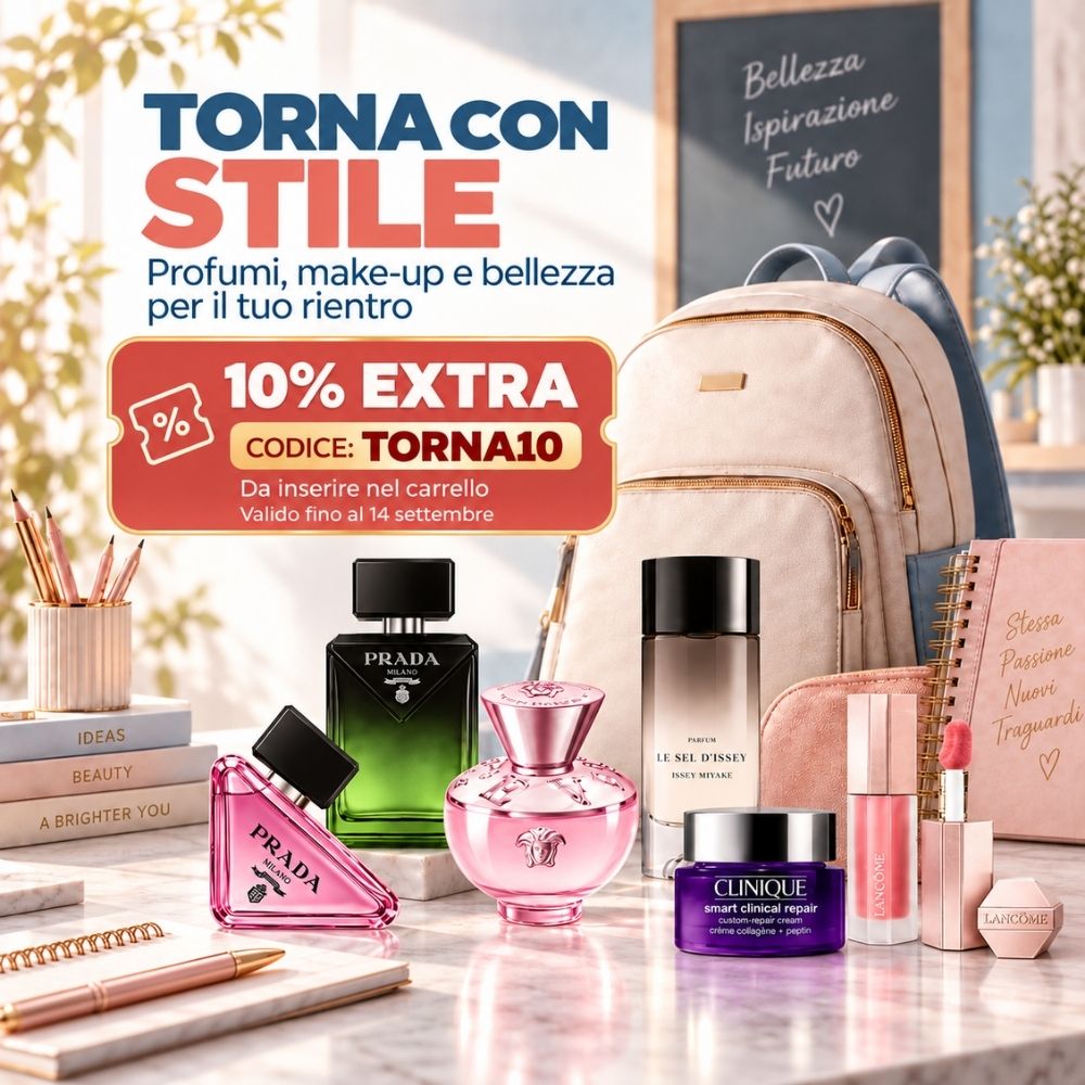 Profumeria, Saldi, Bact To School