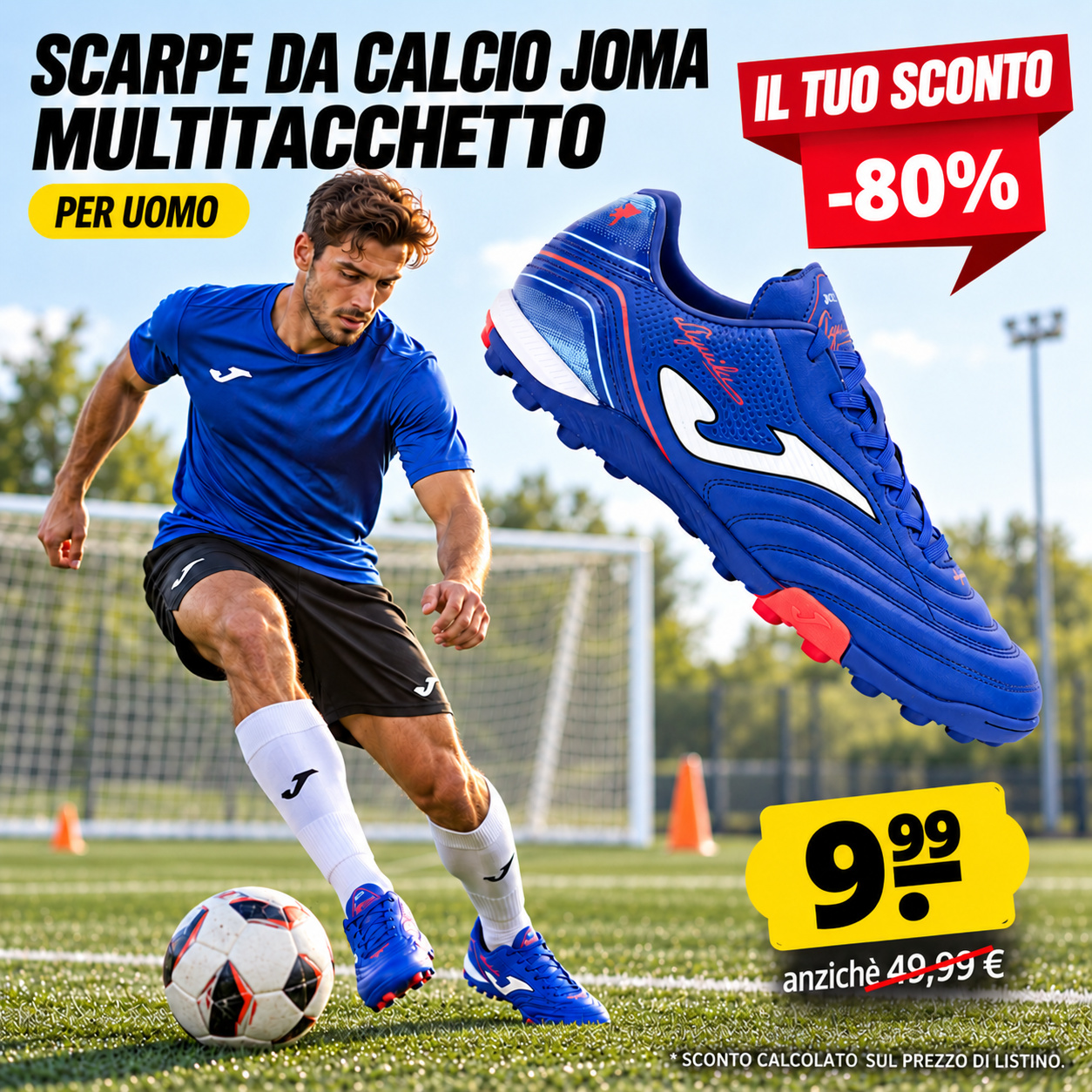 joma aguila turf uomo scarpe da calcio con multi tacchetti