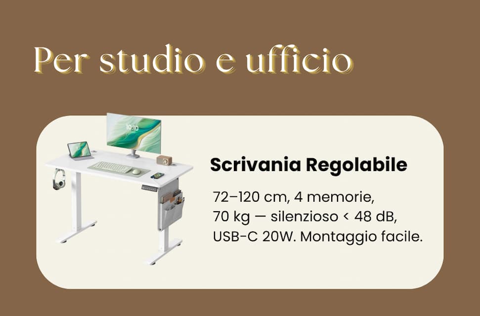 Scrivania Regolabile in Altezza Elettrica