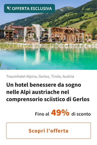 Un hotel benessere da sogno nelle Alpi austriache nel comprensorio sciistico di Gerlos