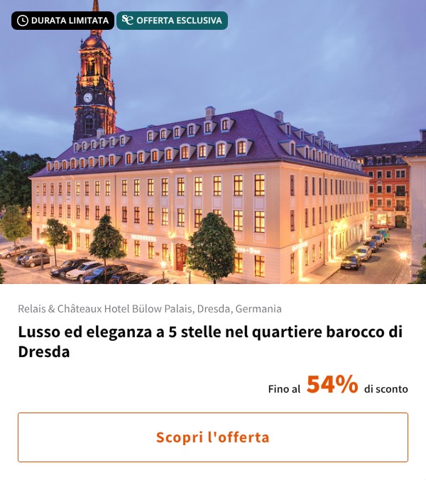 Lusso ed eleganza a 5 stelle nel quartiere barocco di Dresda