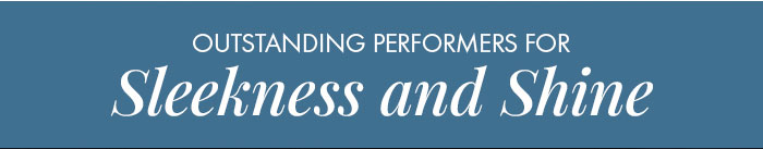Outstanding Performers for Sleekness and Shine