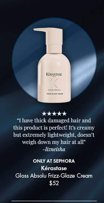 Kérastase Gloss Absolu High-Shine Anti-Frizz Glaze Styling Cream for Medium to Thick Hair