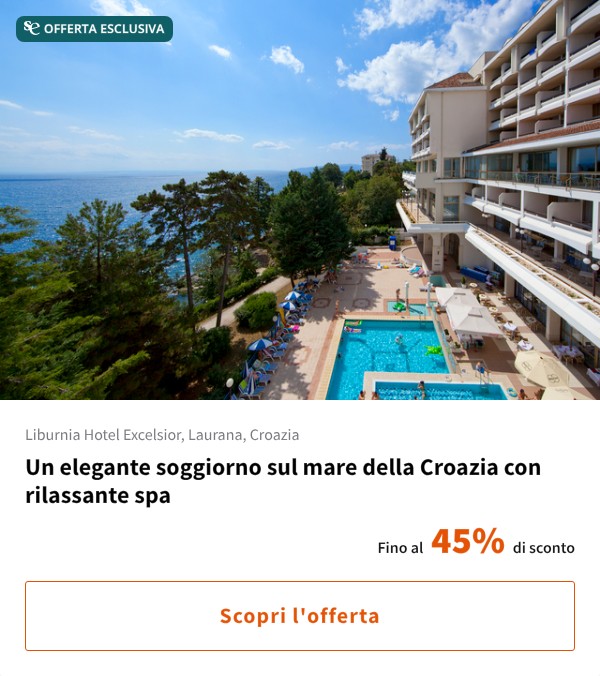 Un elegante soggiorno sul mare della Croazia con rilassante spa