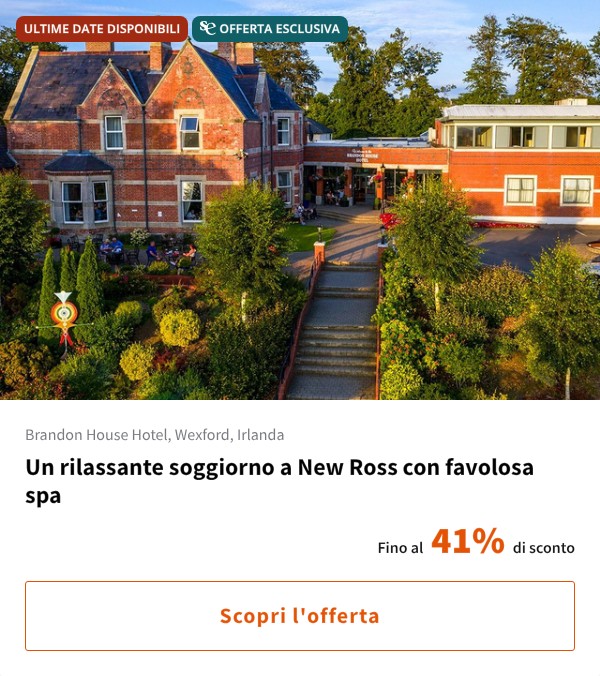 Un rilassante soggiorno a New Ross con favolosa spa
