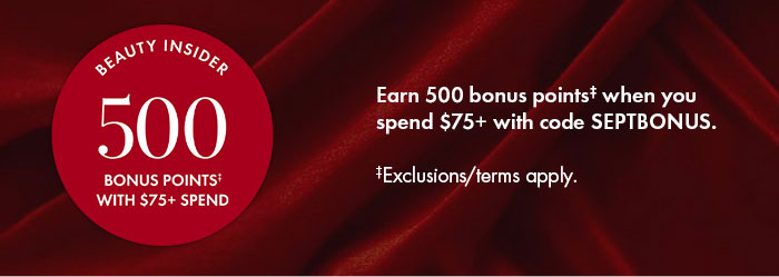 Beauty Insider 500 Bonus Points