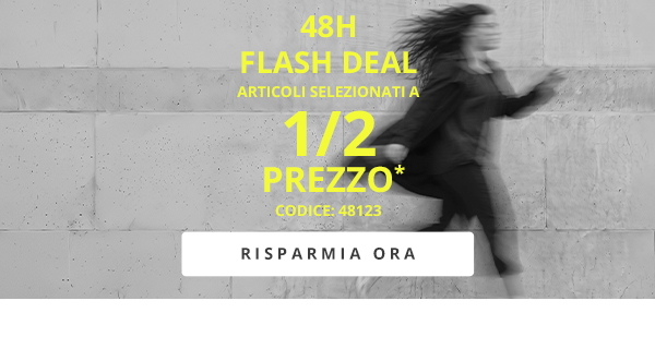 Offerta Flash 48H: Articoli selezionati al 1/2 prezzo! Codice: 48123