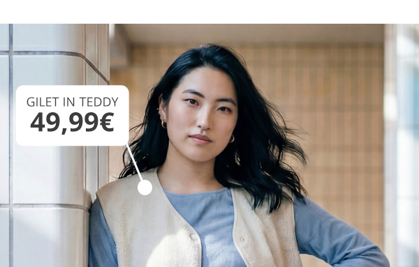 Morbido gilet in teddy – scopri ora!