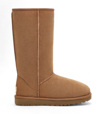 Stivali W Classic Tall II in pelle marrone
