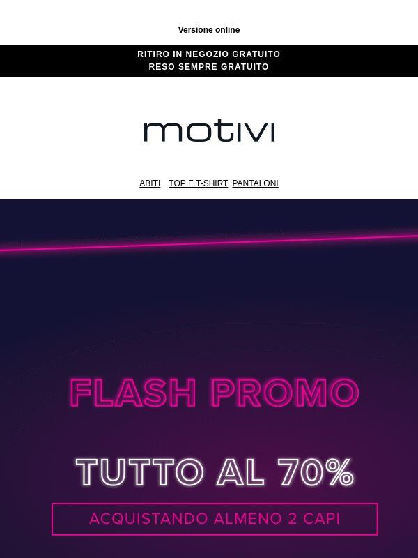 Solo stanotte: TUTTO AL -70% 🔥