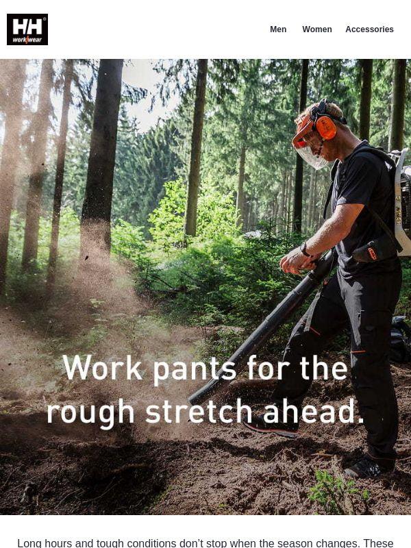 Work pants that hold up when it counts