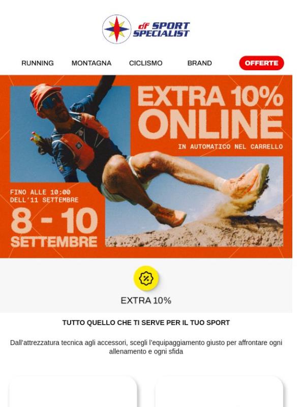 Extra 10% Online ⛰️🏃‍♀️‍➡️