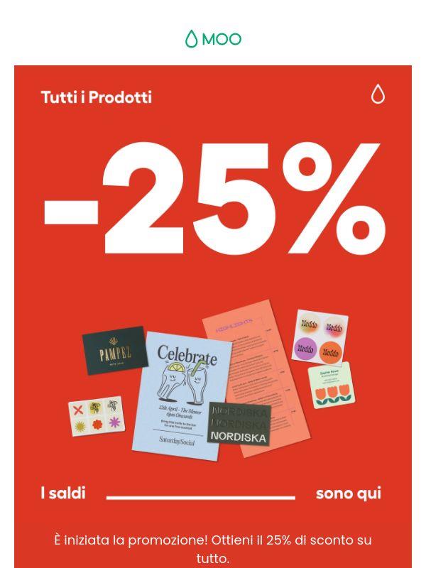 È iniziata! Ottieni subito il 25% di sconto 🏃🏽‍♀️🏃🏼