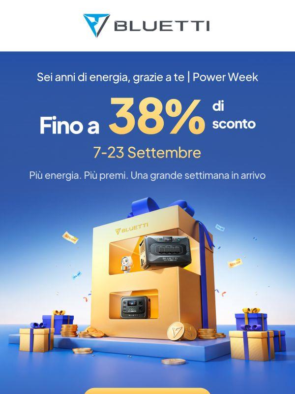 👑 La BLUETTI Power Week è arrivata — Fino al 38% di sconto