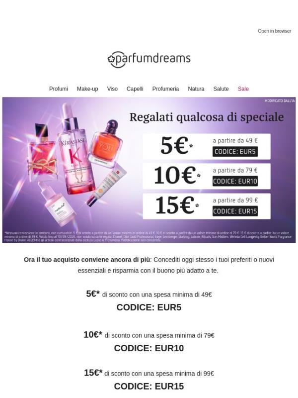 Hai già fatto shopping? Fino a 15€* di sconto ti aspettano 😍