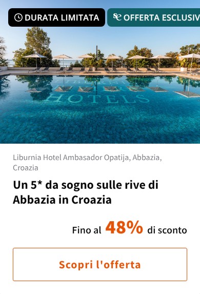 Un 5* da sogno sulle rive di Abbazia in Croazia
