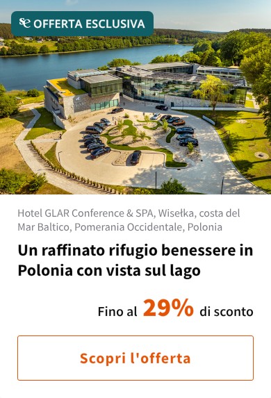 Un raffinato rifugio benessere in Polonia con vista sul lago