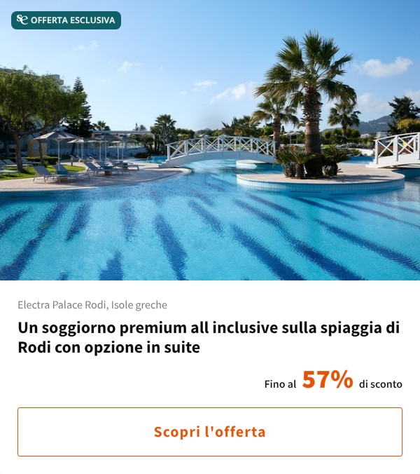 Un soggiorno premium all inclusive sulla spiaggia di Rodi con opzione in suite