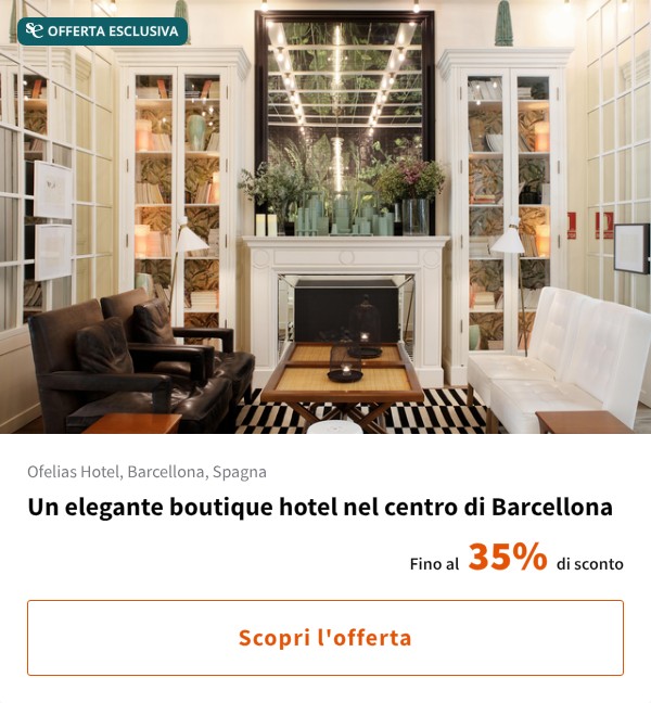Un elegante boutique hotel nel centro di Barcellona