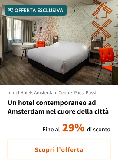 Un hotel contemporaneo ad Amsterdam nel cuore della città