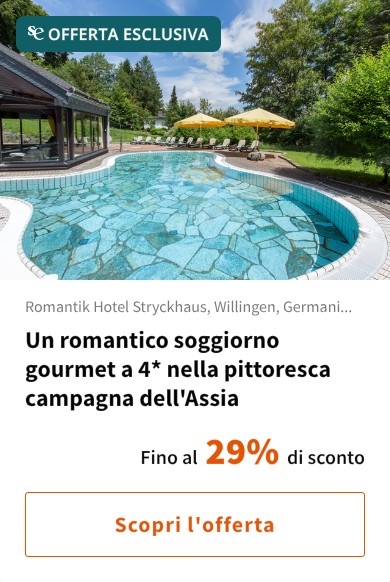 Un romantico soggiorno gourmet a 4* nella pittoresca campagna dell'Assia
