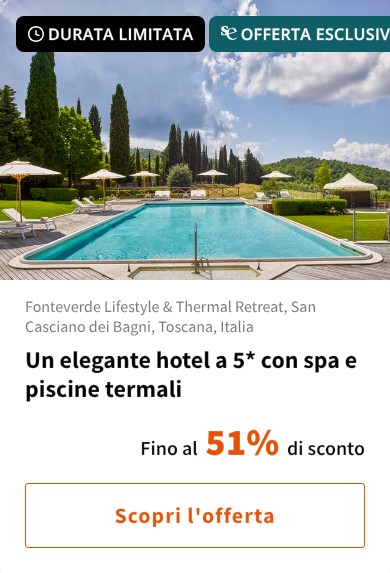 Un elegante hotel a 5* con spa e piscine termali