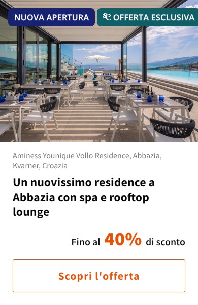 Un nuovissimo residence a Abbazia con spa e rooftop lounge