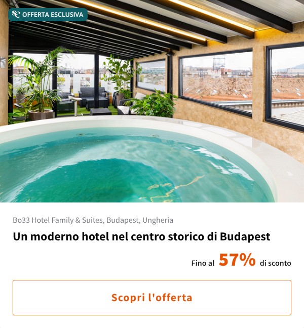 Un moderno hotel nel centro storico di Budapest