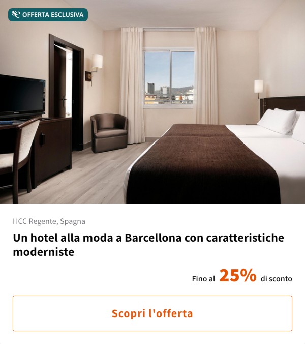 Un hotel alla moda a Barcellona con caratteristiche moderniste