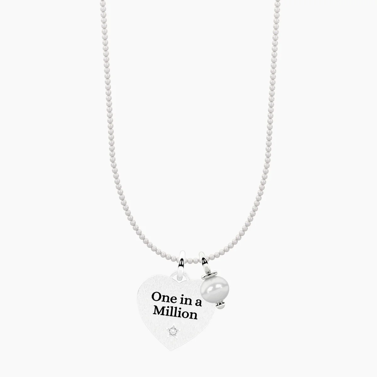Image of Collana componibile SEÑORITA con perle conchiglia e ciondolo ONE IN A MILLION