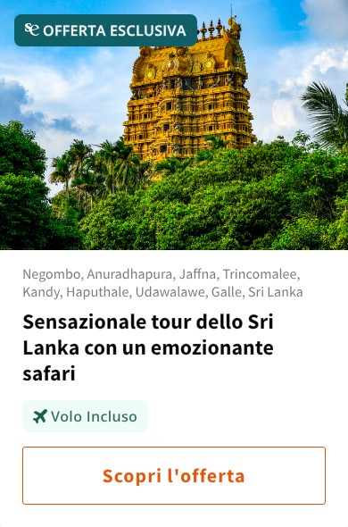 Sensazionale tour dello Sri Lanka con un emozionante safari