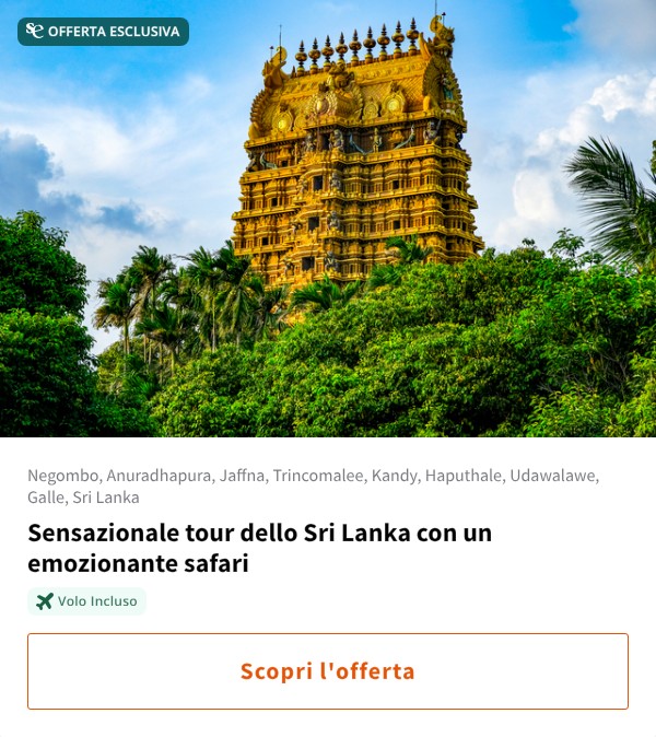 Sensazionale tour dello Sri Lanka con un emozionante safari