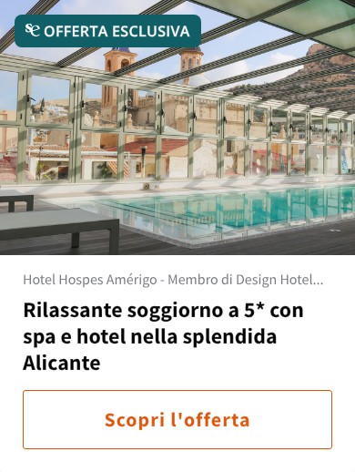 Rilassante soggiorno a 5* con spa e hotel nella splendida Alicante