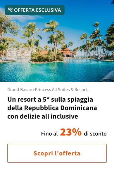 Un resort a 5* sulla spiaggia della Repubblica Dominicana con delizie all inclusive