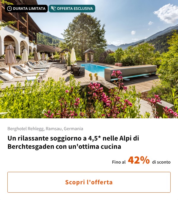 Un rilassante soggiorno a 4,5* nelle Alpi di Berchtesgaden con un'ottima cucina