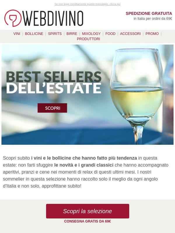 Best seller dell'estate 🌴 Vini e bollicine