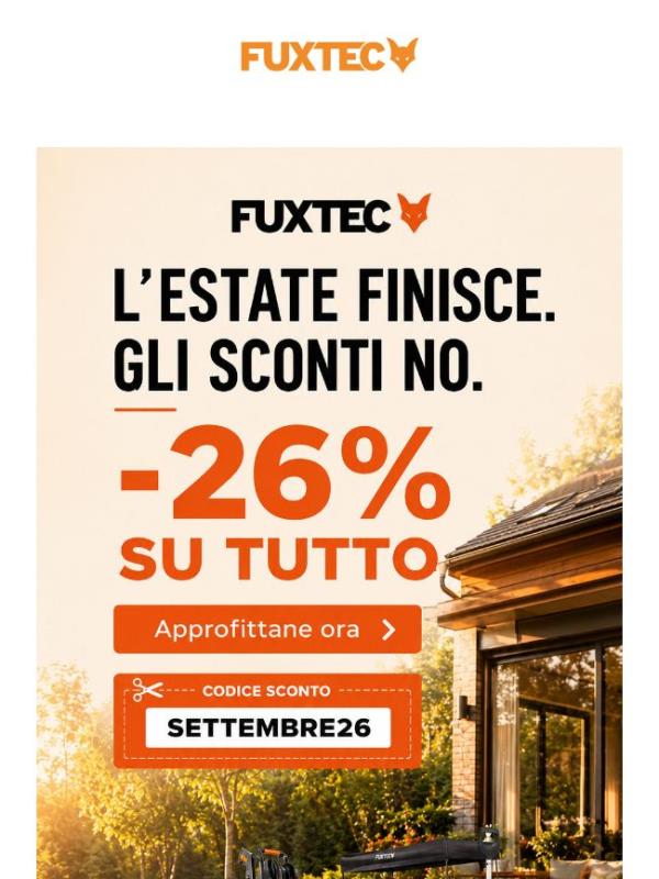 🍂 SETTEMBRE26: -26% + spedizione GRATIS