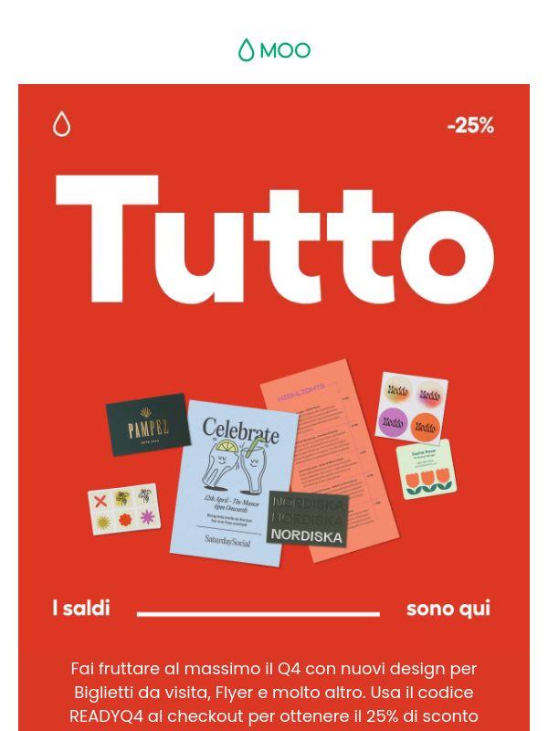 🤏 Conquista il Q4 con il 25% di sconto