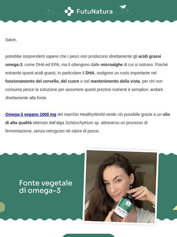 Omega-3 vegano da microalghe 🪸