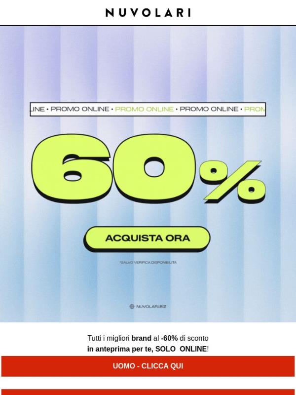 Solo per te  60% solo online!