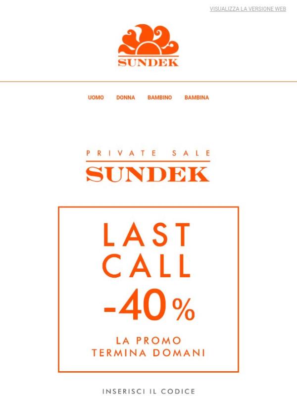 PRIVATE SALE - Last Call