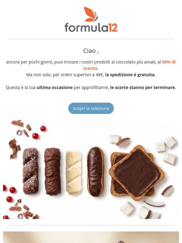 Ultima occasione: 50% di sconto sui prodotti più amati.