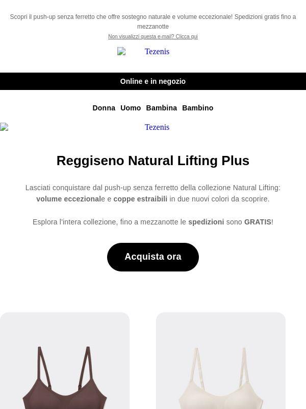 Reggiseno Natural Lifting Plus & Spedizioni GRATIS 🤎✨
