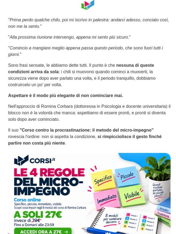 Anche questa mail la leggi dopo?