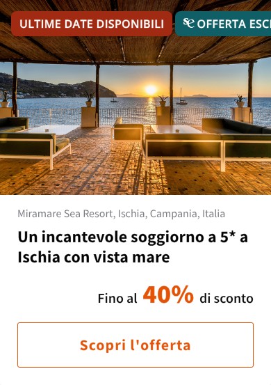 Un incantevole soggiorno a 5* a Ischia con vista mare