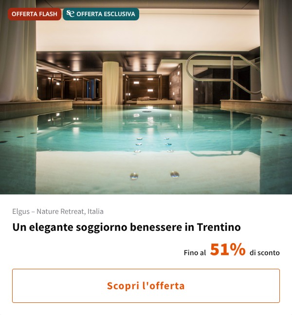 Un elegante soggiorno benessere in Trentino