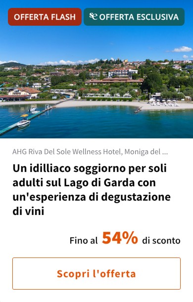 Un idilliaco soggiorno per soli adulti sul Lago di Garda con un'esperienza di degustazione di vini