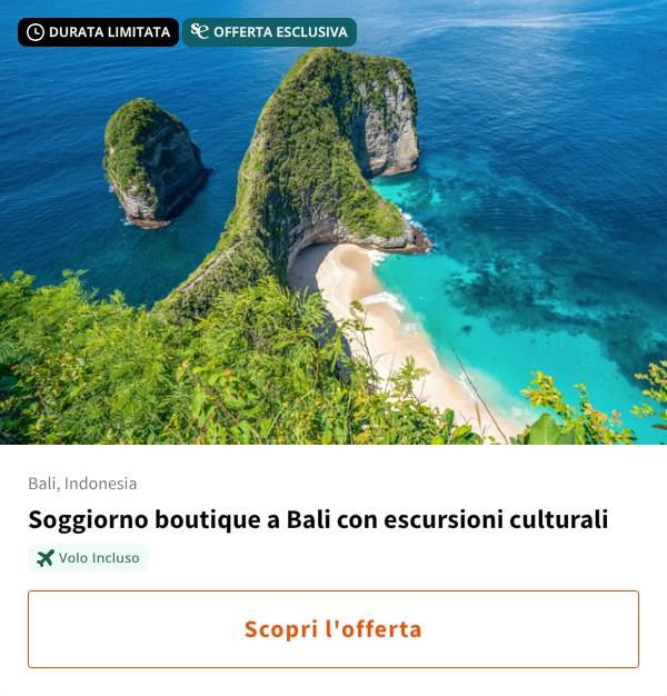 Soggiorno boutique a Bali con escursioni culturali
